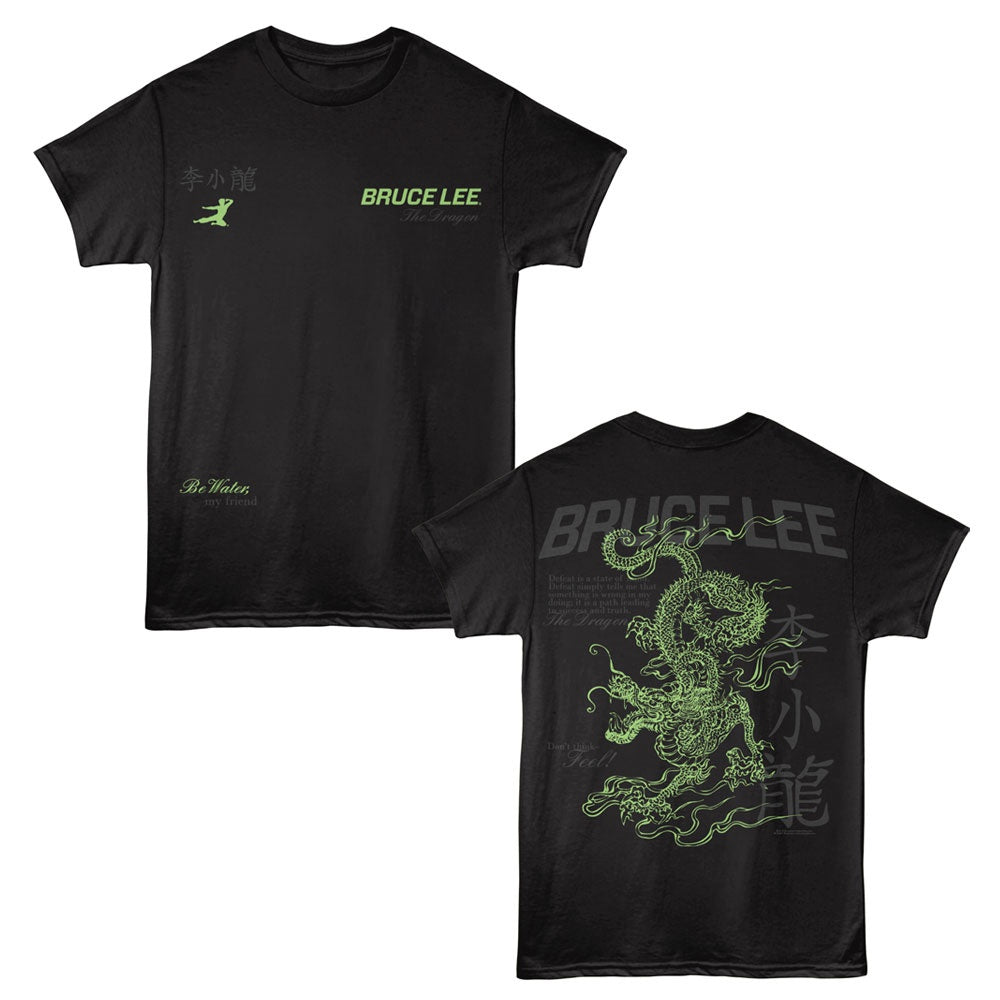 BRUCE LEE SHIRT CLASSIC DRAGON BLACK/GREEN