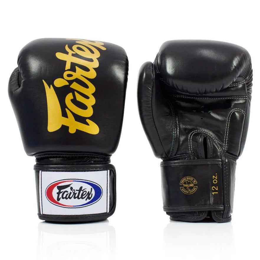 FAIRTEX GLOVES BGV19 THAI STYLE MICROFIBER BLACK/GOLD