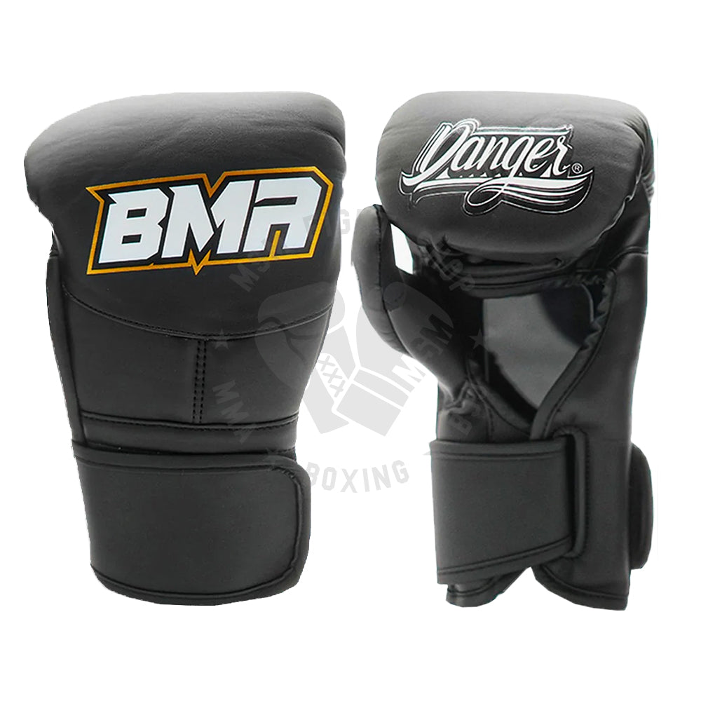 DANGER HYBRID GLOVES BMA HOOK & LOOP BLACK $179.99 – MSM FIGHT SHOP