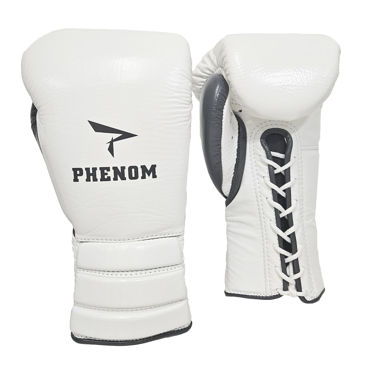 PHENOM BOXING GLOVES ELITE SG202 LACE WHITE/GREY