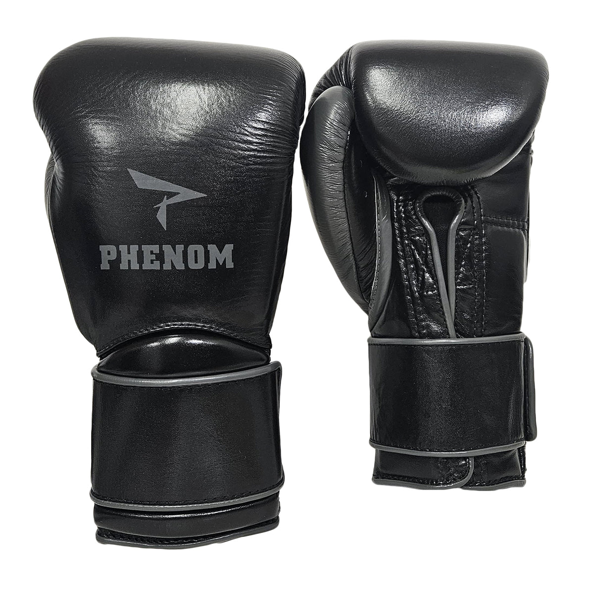 PHENOM BOXING GLOVES ELITE SG202S HOOK AND LOOP BLACK/GREY