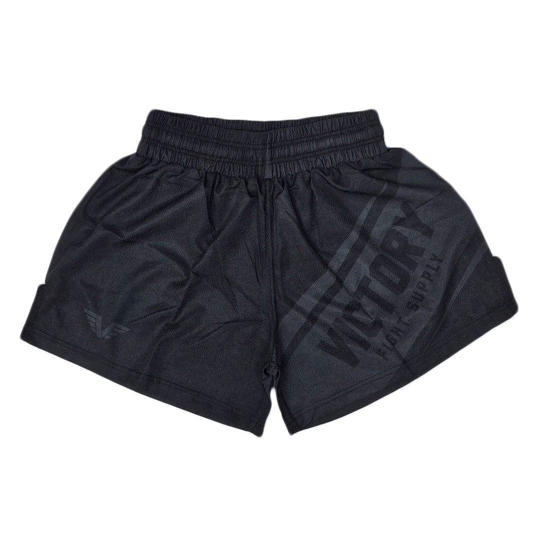 VICTORY FIGHT SHORTS HYBRID V2 IMPACT BLACK