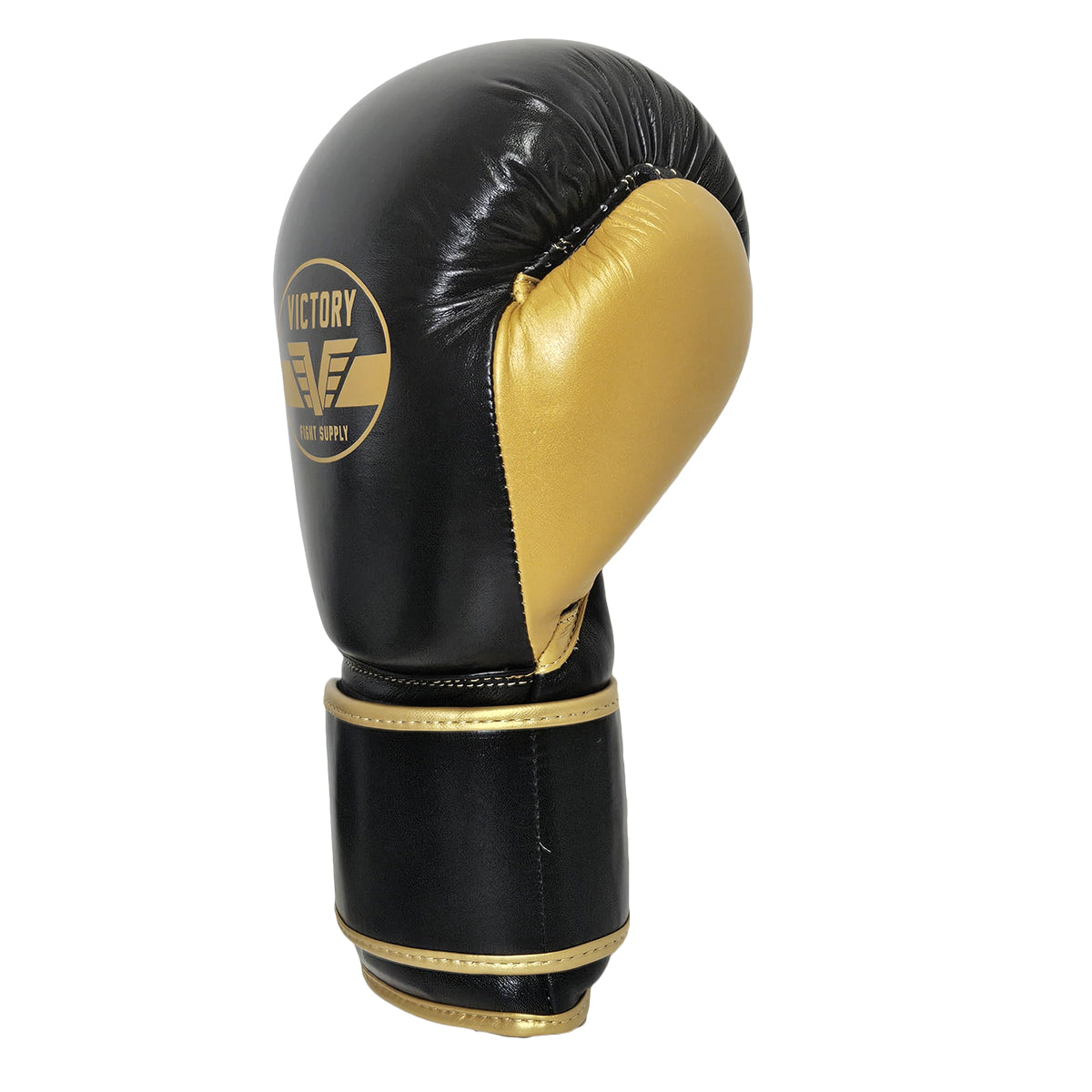 VICTORY GLOVES ATTACK LEATHER HOOK & LOOP BLACK/GOLD