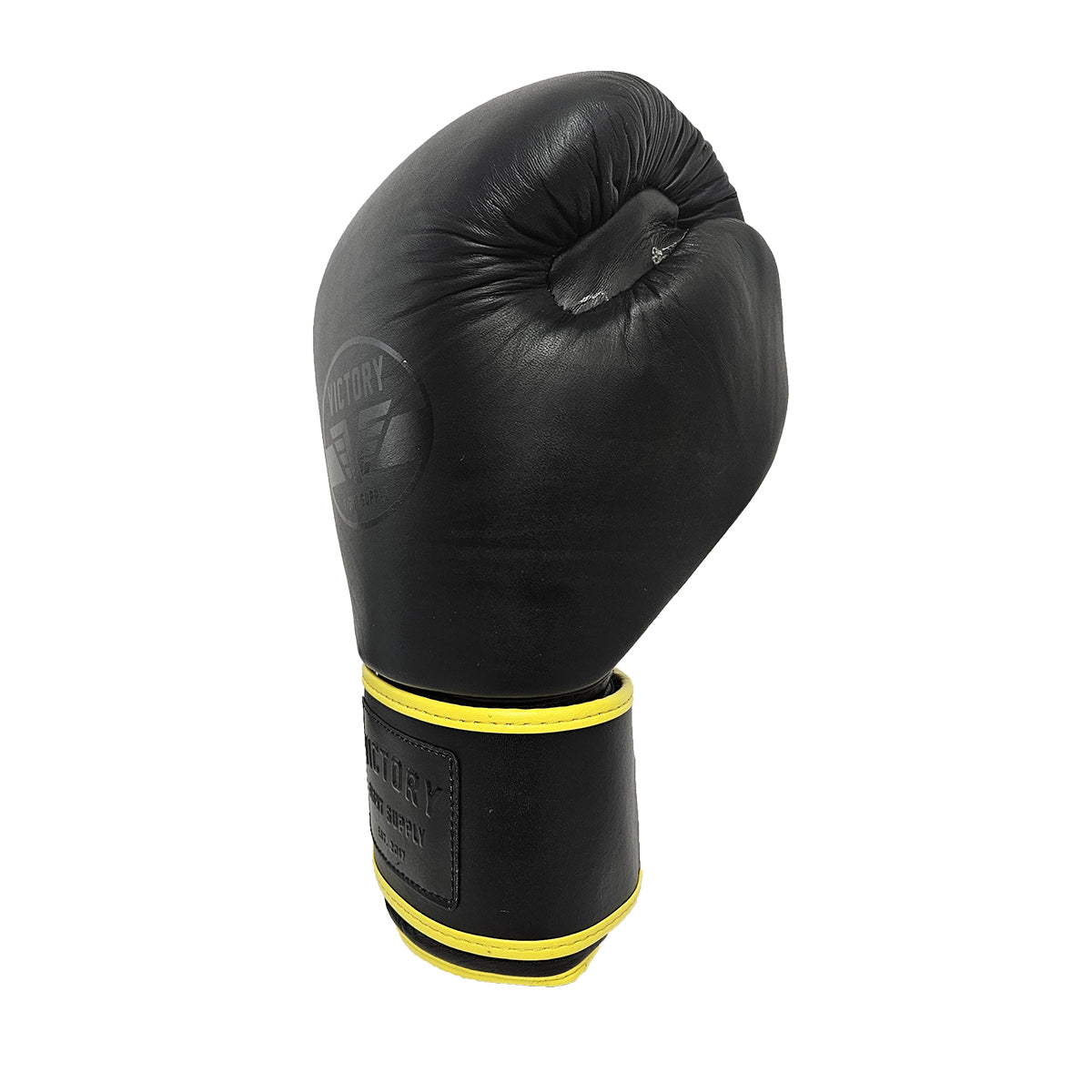 VICTORY GLOVES MUAY THAI LEATHER BLACK/NEON