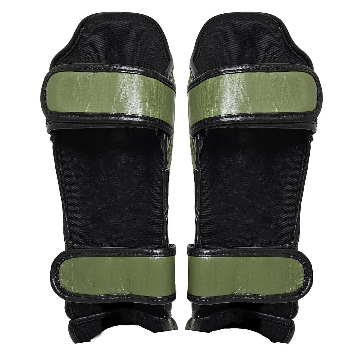 WINDY SHINGUARDS LPL3 SPARRING LEATHER OLIVE GREEN