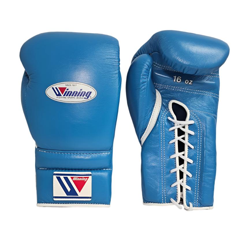 Winning Custom Sky Blue White Gloves