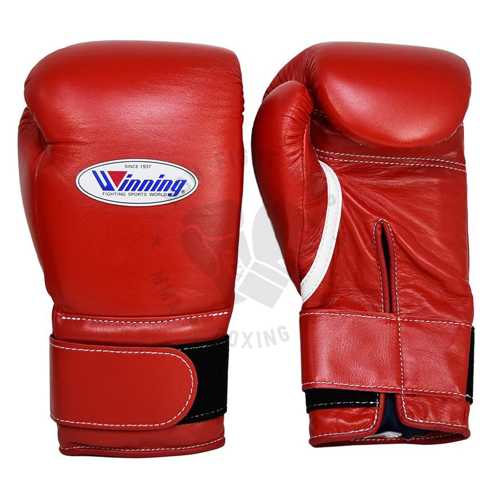 WINNING GLOVES VELCRO BOXING RED - MSM FIGHT SHOPWINNING