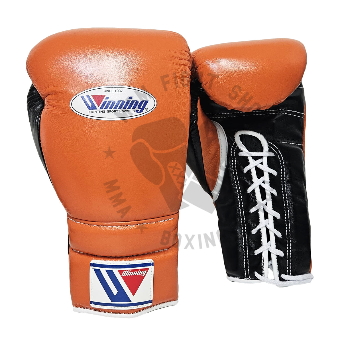 WINNING GLOVES CUSTOM LACE ORANGE/BLACK 16OZ