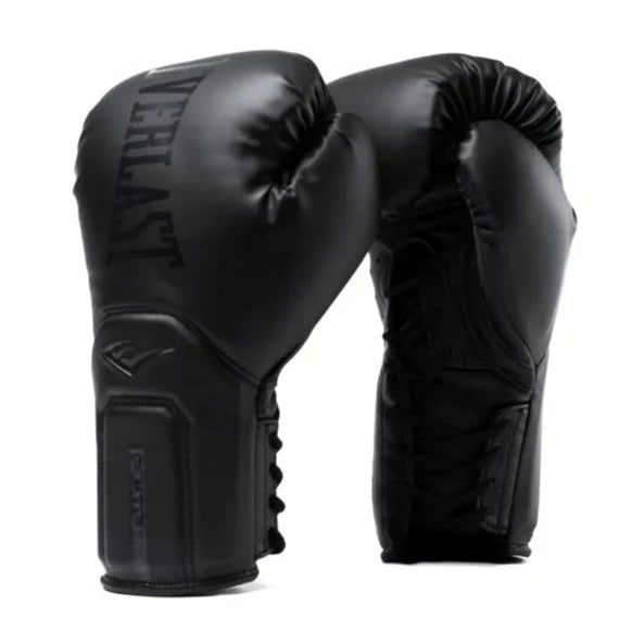 EVERLAST GLOVES BOXING ELITE V2 SPARRING LACE BLACK MSM FIGHT SHOP
