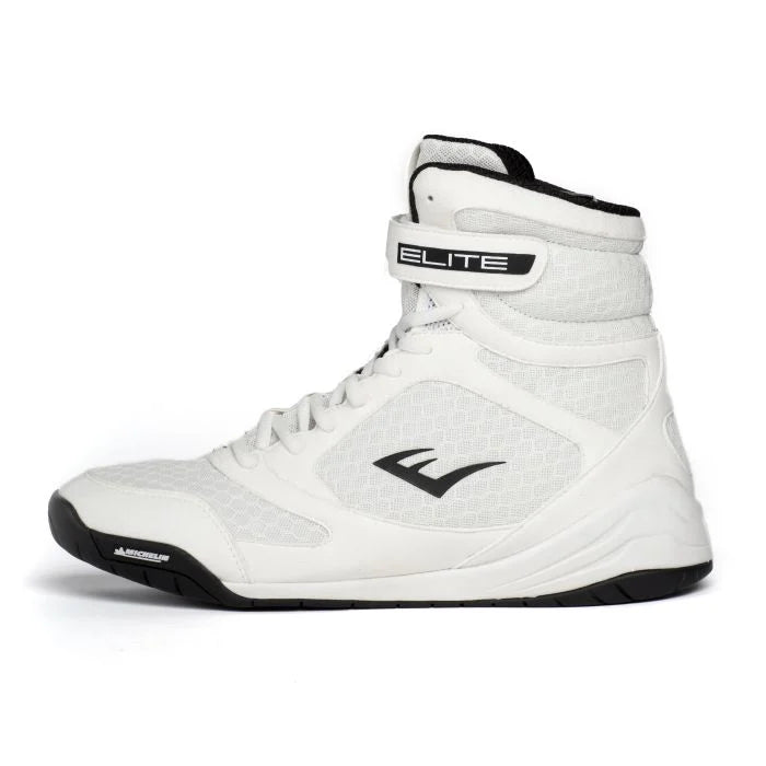 EVERLAST SHOES ELITE 2 BOXING WHITE BLACK MSM FIGHT SHOP