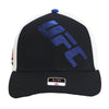 UFC REEBOK HAT BALL CAP OFF WHITE/ BLACK / BLUE