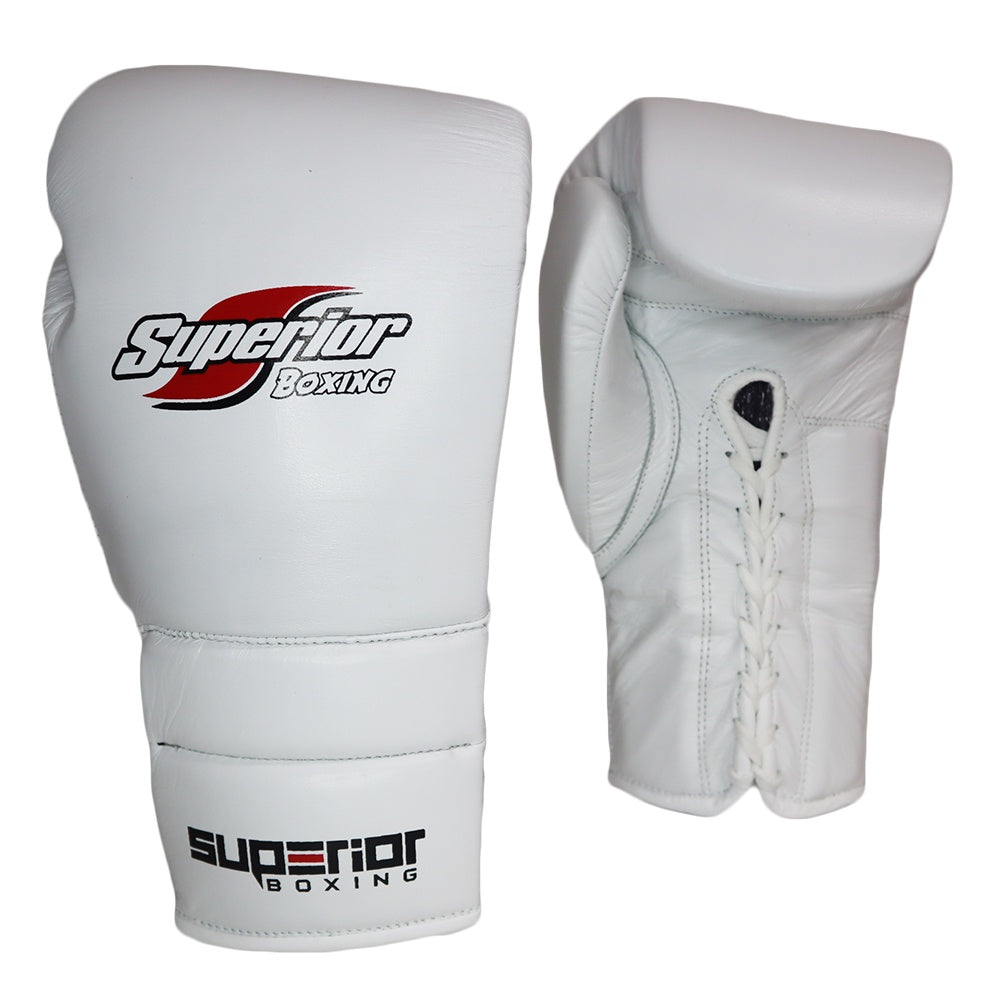 SUPERIOR GLOVES BOXING JAPAN STYLE WHITE LACE UP V.2 – MSM