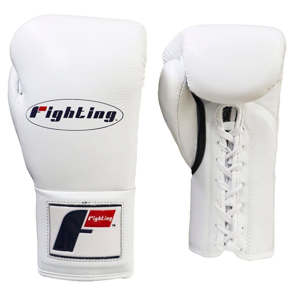 FIGHTING GLOVES PRO FIGHT CERTIFIED - WHITE