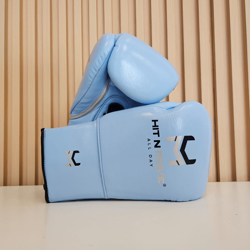 HIT N MOVE GLOVES PRO BALANCE LACE UP SKY BLUE