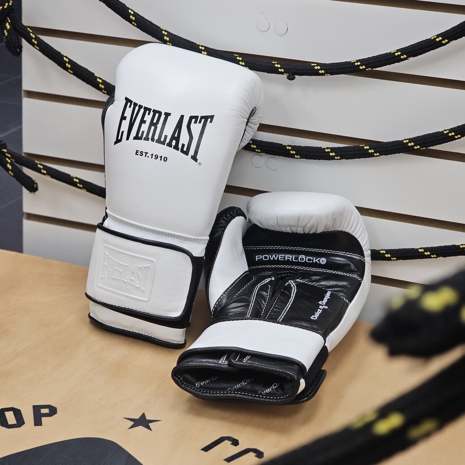 EVERLAST GLOVES HOOK & LOOP POWERLOCK OG PRO TRAINING LEATHER