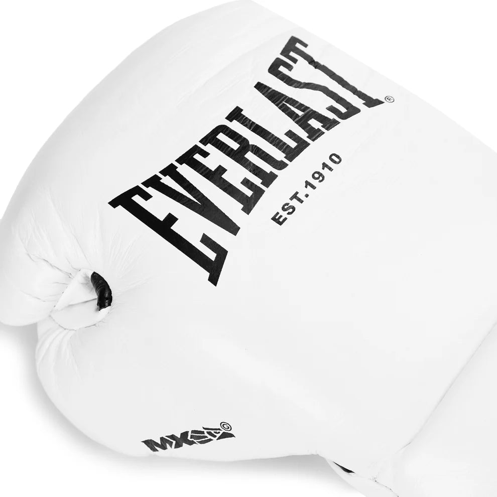 EVERLAST GLOVES LACE MX OG PRO FIGHT LEATHER WHITE
