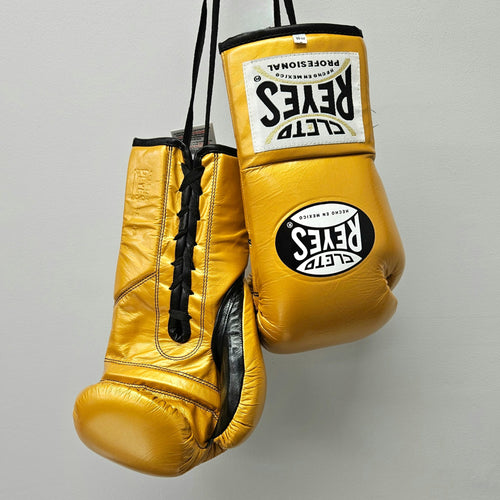 CLETO REYES FIGHT GLOVES TRADITIONAL LACE GOLD