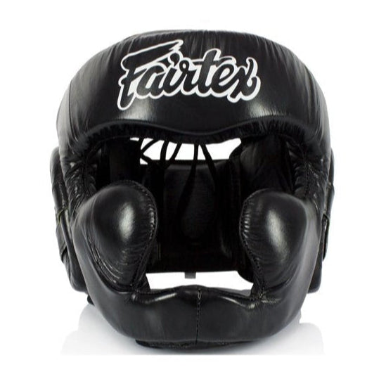 FAIRTEX HEADGEAR HG13L LEATHER BLACK