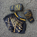 VICTORY GLOVES BOXING SPLASH SYNTEC HOOK AND LOOP BLACK/GOLD