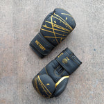 Victory Splash Fitness Boxing Gloves Black Gold