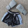 VICTORY MUAY THAI SHORTS CARBON BLACK/SILVER