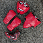 PHENOM BOXING GLOVES ELITE SG210S HOOK AND LOOP LEATHER RED