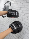 PHENOM BOXING FOCUS MITTS FP5 AIR PADS LEATHER BLACK