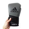 ADIDAS GLOVES BOXING 501 LEATHER HOOK & LOOP  GREY / BLACK