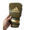 ADIDAS GLOVES BOXING 501 LEATHER HOOK & LOOP OLIVE GREEN