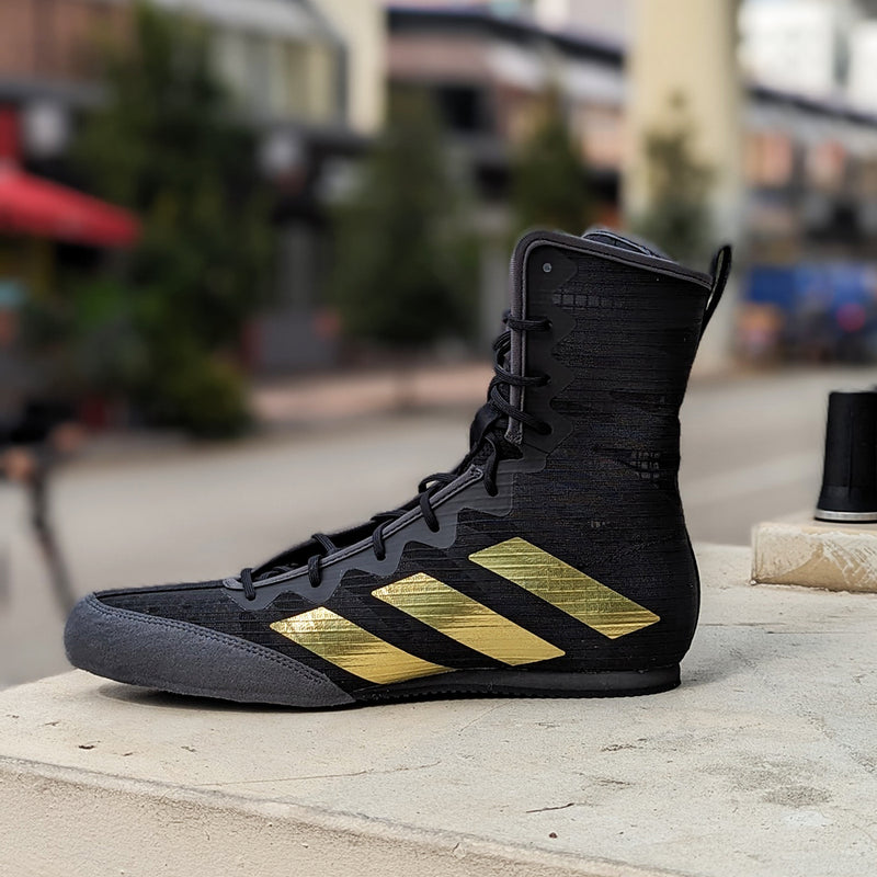 Gold adidas boxing shoes Clearance