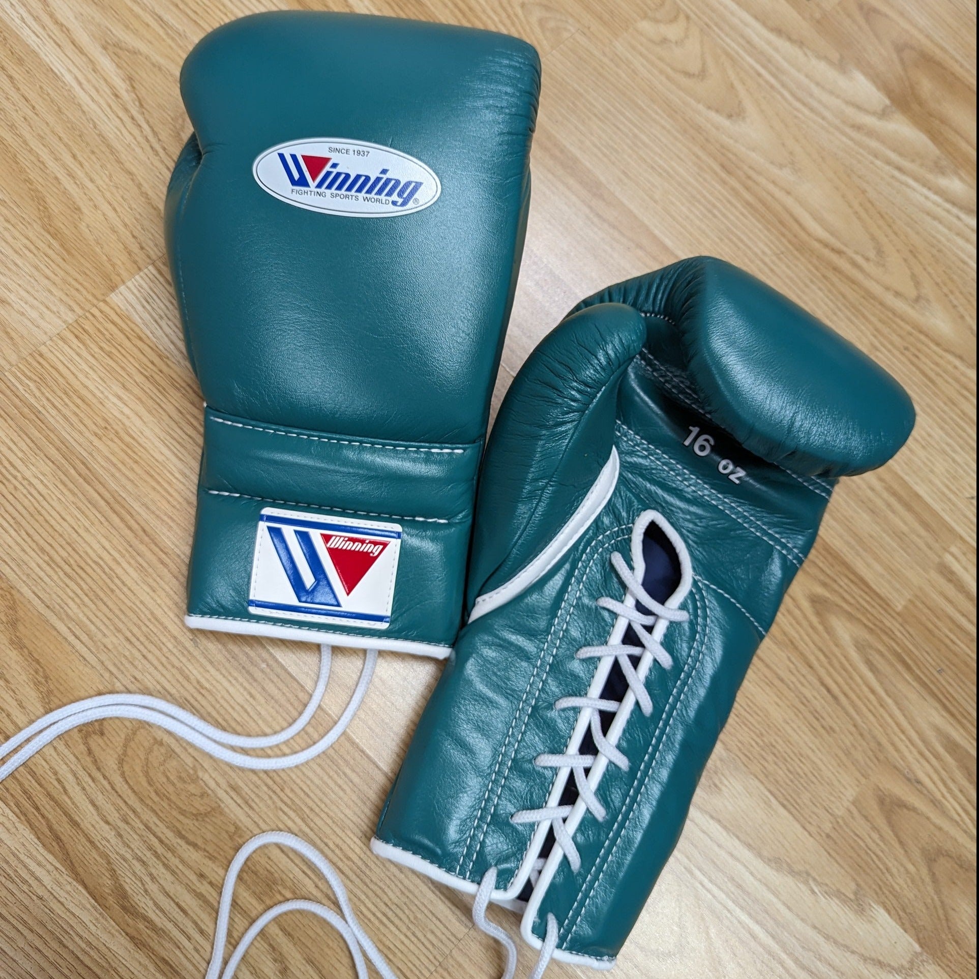 GRIT LACE UP GLOVE DARK GREEN JAPAN 本革製 GRIT LACE UP GLOVE DARK GREEN JAPAN 本革製 10oz｜Yahoo!フリマ（旧