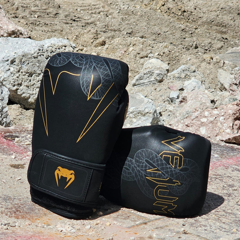 VENUM GLOVES SERPENTI HOOK AND LOOP BLACK/GOLD