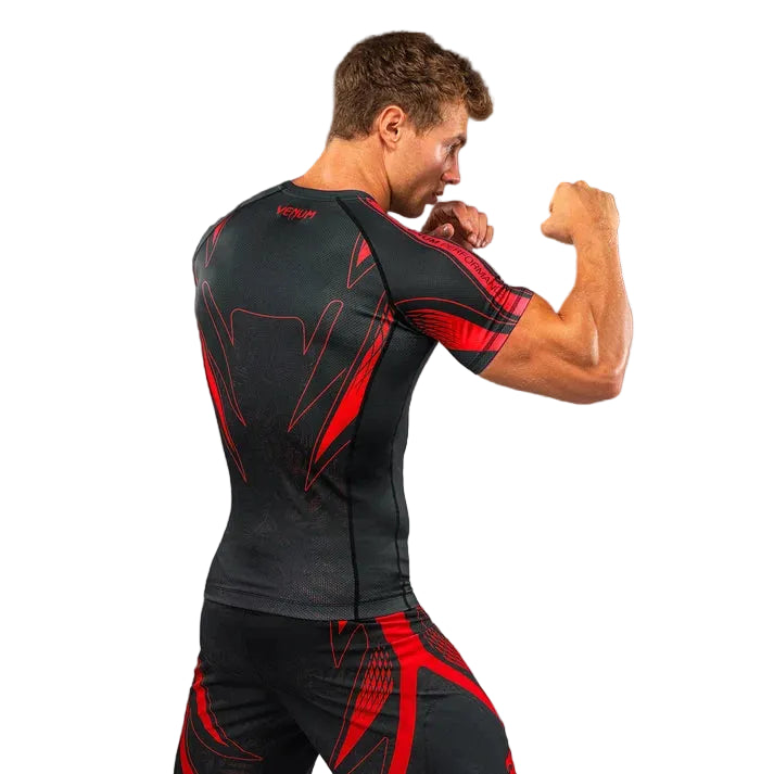 VENUM RASHGUARD S/S AMAZONIA BLACK/RED