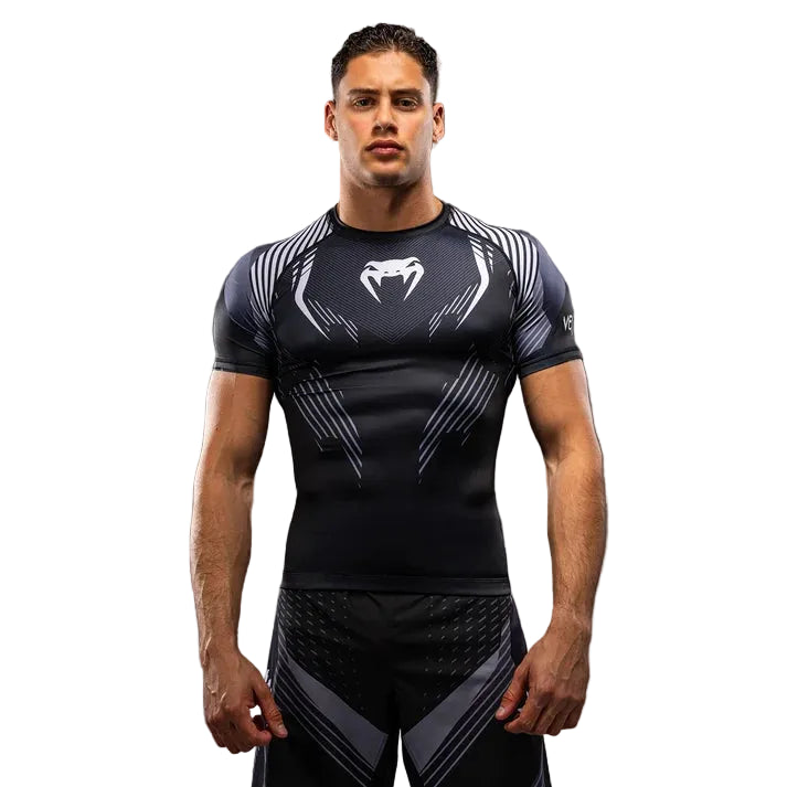VENUM RASHGUARD S/S NO-GI 6.0 BLACK/WHITE