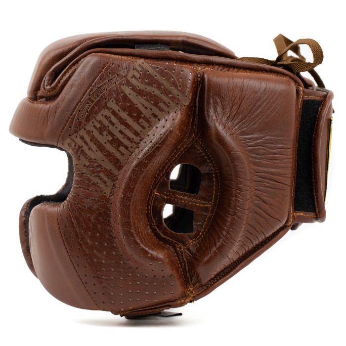 EVERLAST HEADGEAR LEATHER 1910 CHEEK TAN BROWN