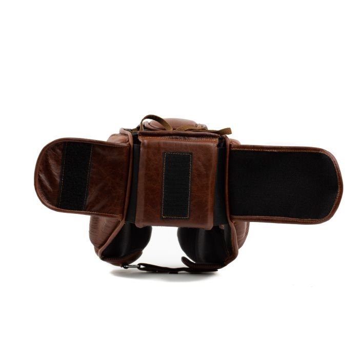 EVERLAST HEADGEAR LEATHER 1910 CHEEK TAN BROWN