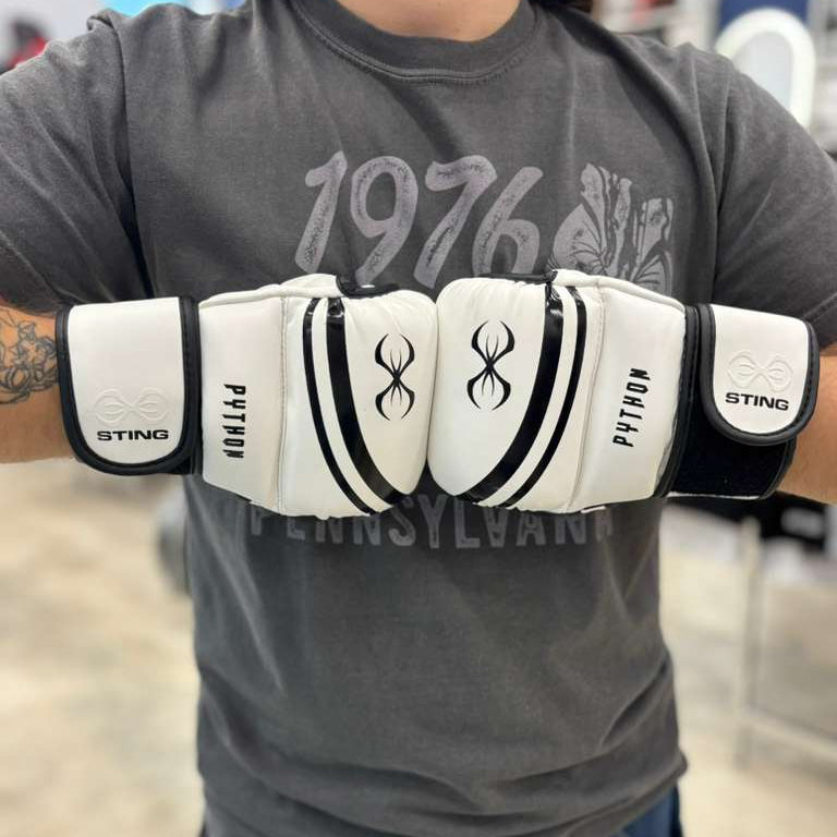 STING MMA GLOVES PYTHON MMA SPARRING WHITE