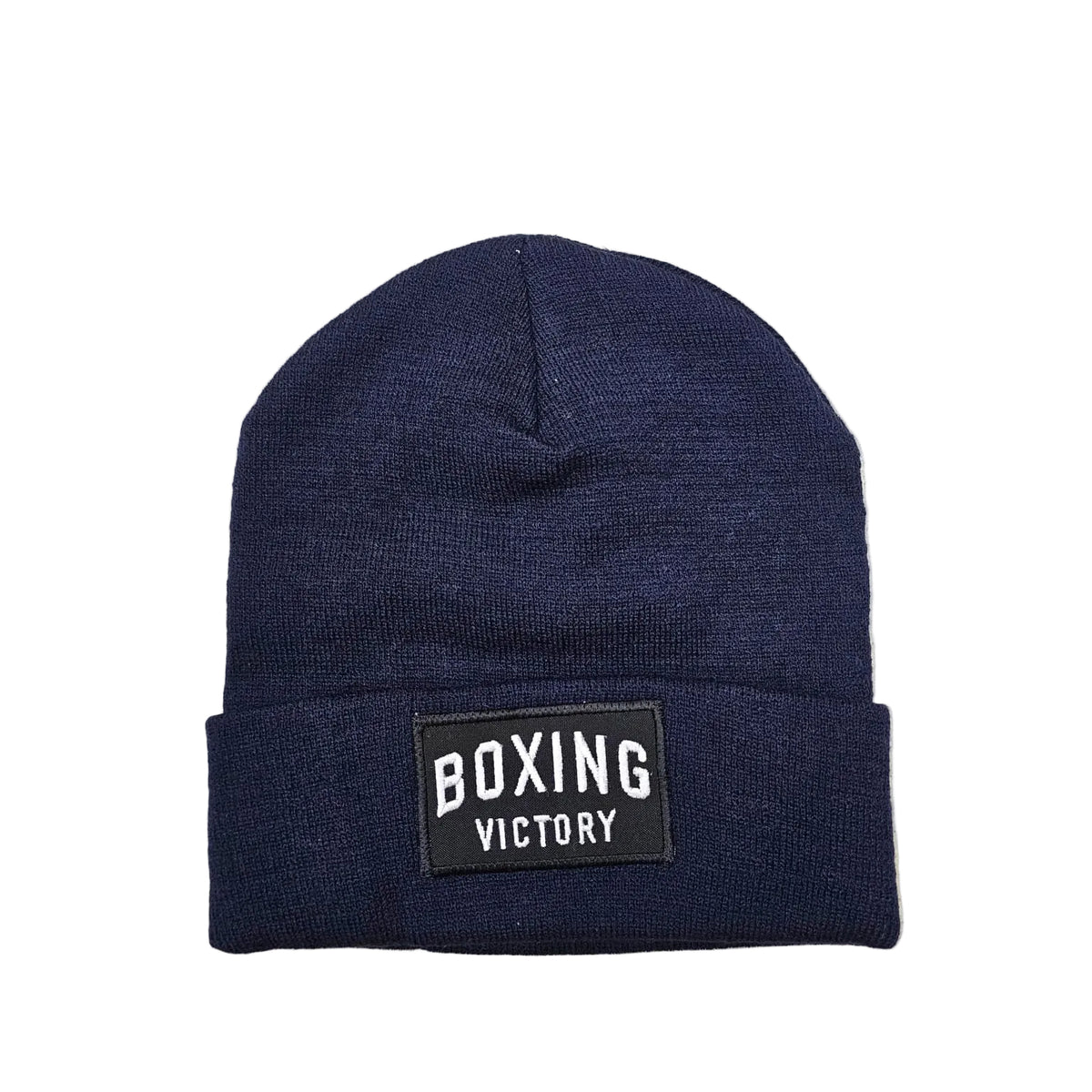 VICTORY BOXING CUFF BEANIE NAVY BLUE