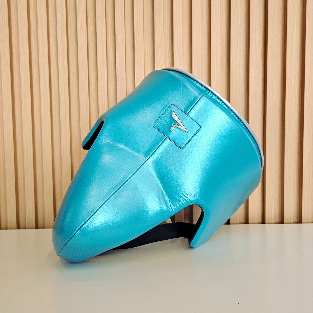 PHENOM BOXING CUP GP252 GROIN PROTECTOR TEAL BLUE/SILVER