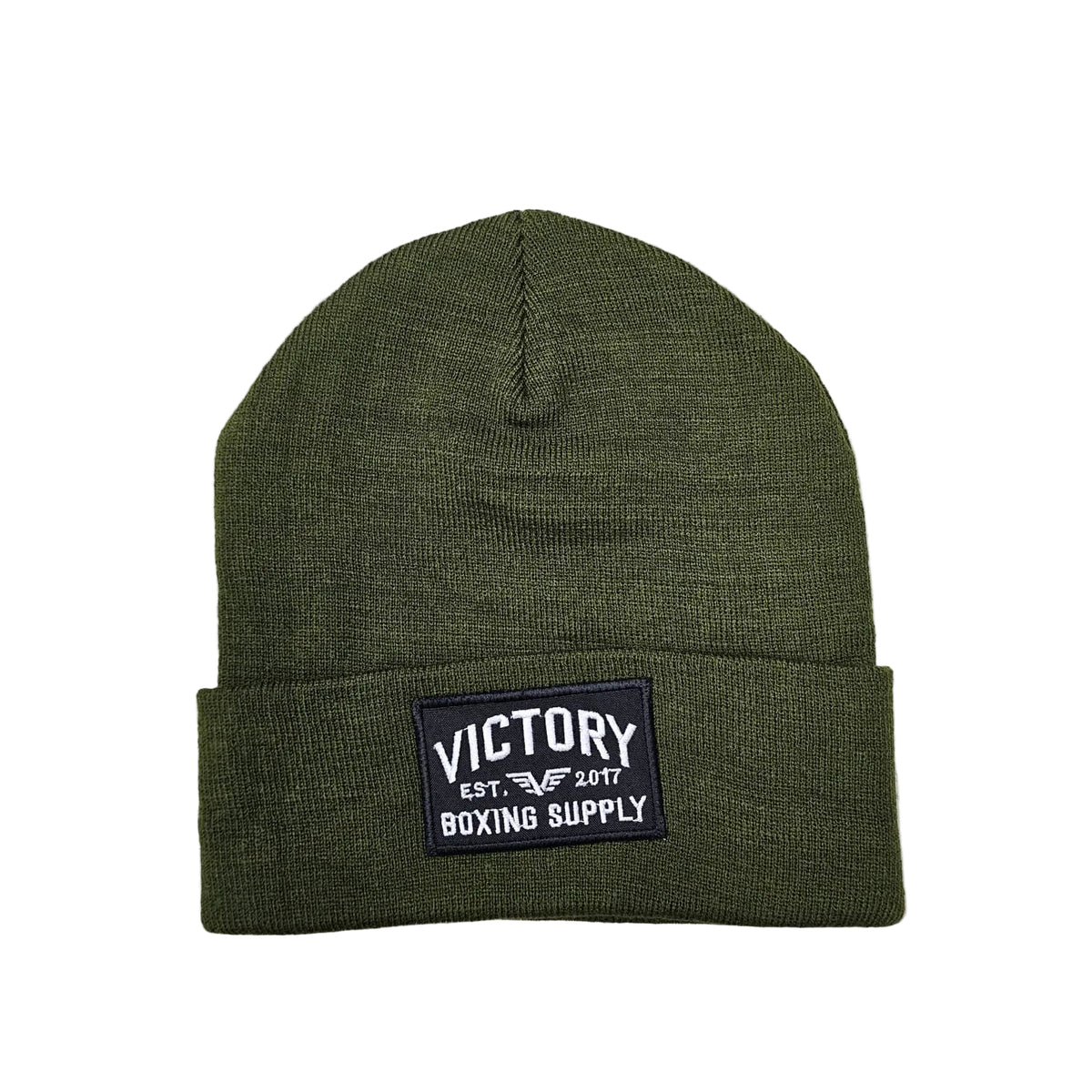 VICTORY BOXING SUPPLY CUFF BEANIE OLIVE GREEN