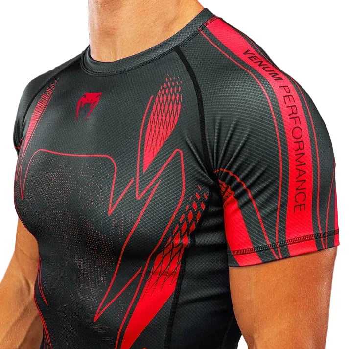 VENUM RASHGUARD S/S AMAZONIA BLACK/RED