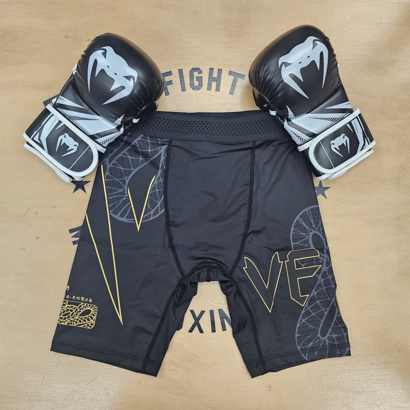 VENUM VALE TUDO SHORTS SERPENTI BLACK/GOLD