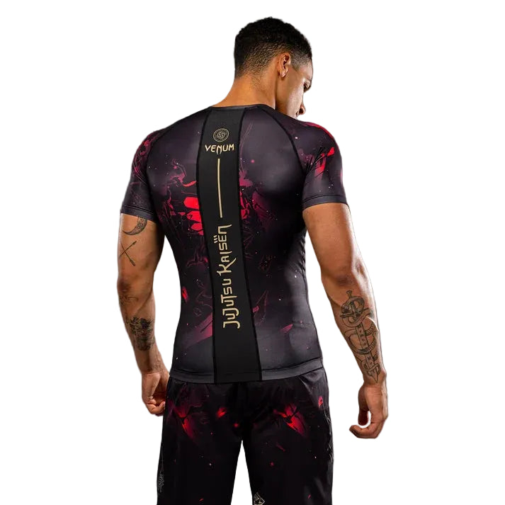 VENUM RASHGUARD S/S JUJUTSU KAISEN ITADORI BLACK/RED