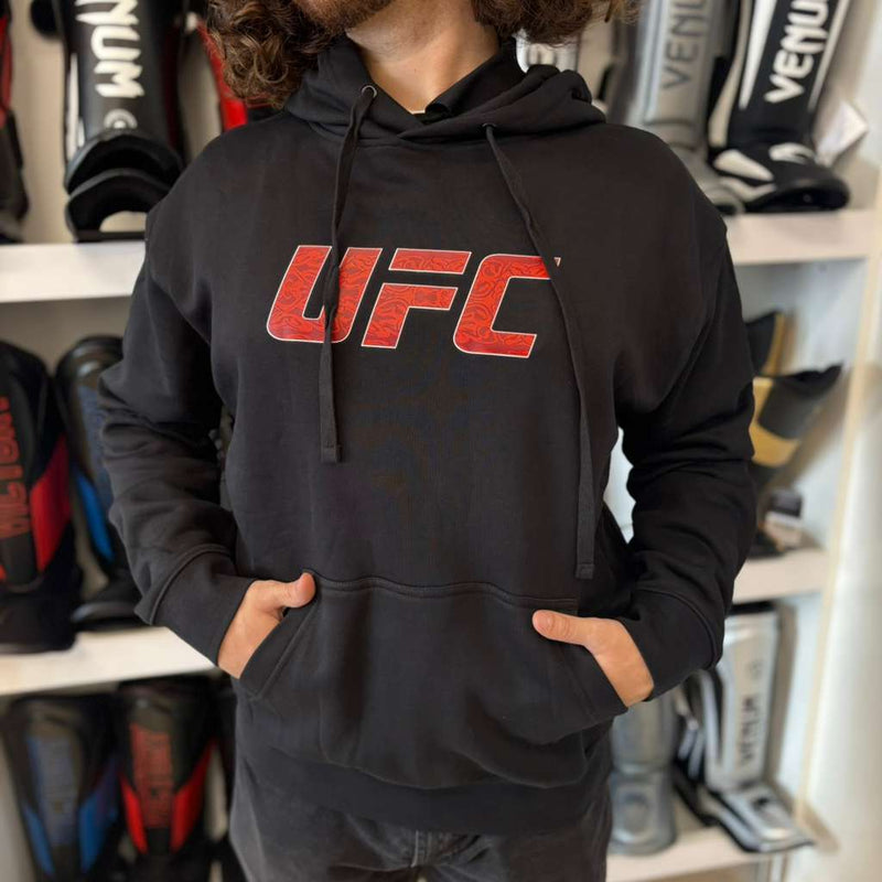 UFC HOODIE BY VENUM  UNRIVALED BLACK / RED