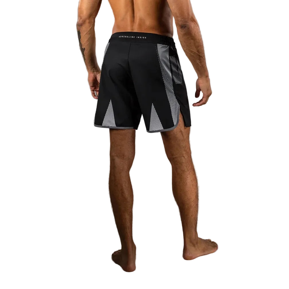 VENUM FIGHT SHORTS ADRENALINE BLACK/SILVER GREY