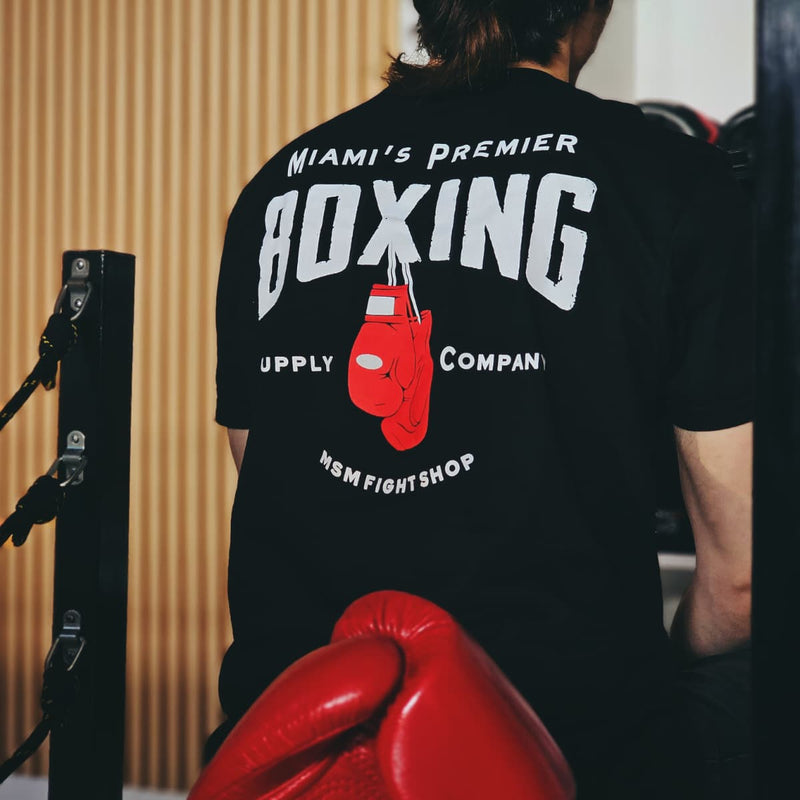 MSM SHIRT MIAMI'S PREMIER BOXING BLACK/WHITE