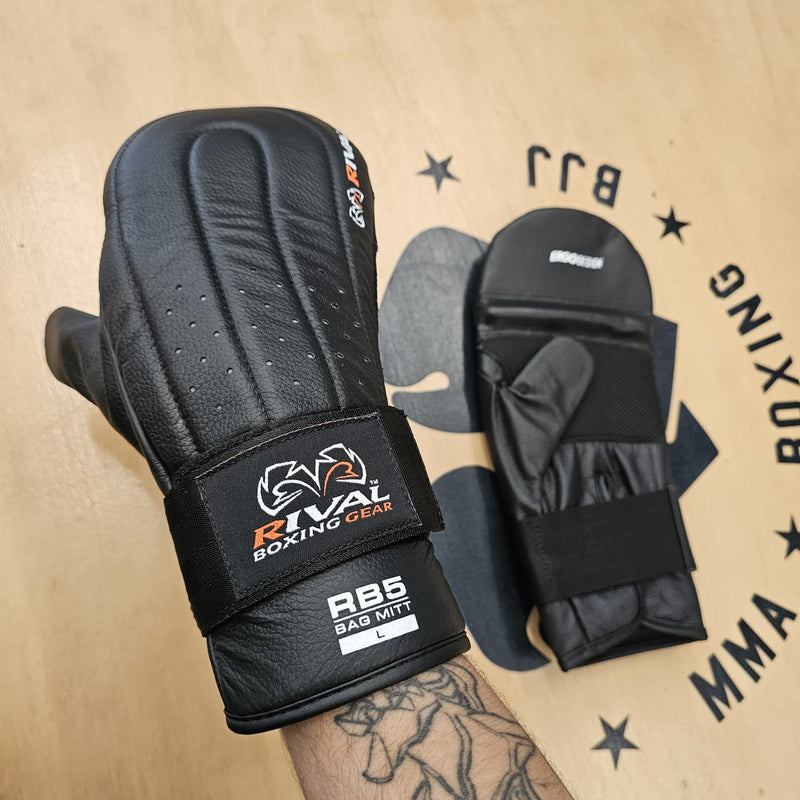 RIVAL BAG GLOVES RB5 LEATHER BLACK