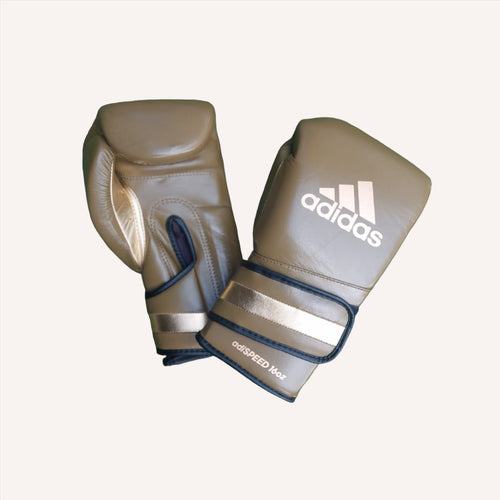 ADIDAS GLOVES BOXING 501 LEATHER HOOK & LOOP OLIVE GREEN