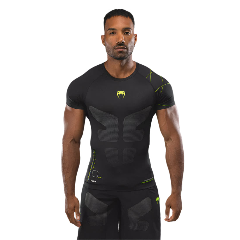 VENUM RASHGUARD S/S TRAINING CAMP 4.0 BLACK / NEON