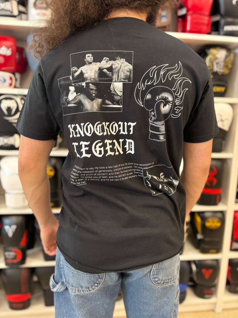 MUHAMMAD ALI SHIRT KNOCKOUT LEGEND BLACK